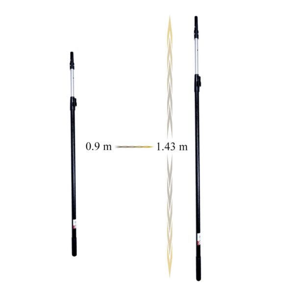 Maner prelungitor telescopic pentru gletiera profesionala, 0.9-1.43 m, Olejnik - imagine 2