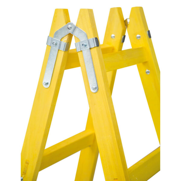 Scara lemn, 2 tronsone, 6 trepte, max 150 kg, 1.95 m - imagine 5
