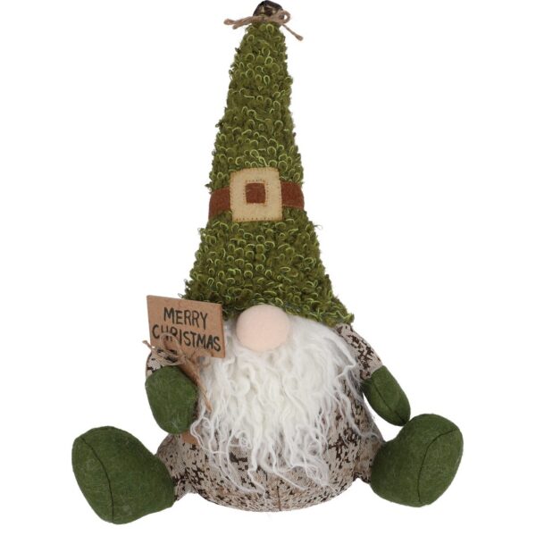 20839693_big.jpg Decoratiune Craciun, pitic cu barba, verde, 38 cm - imagine 1