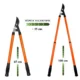 Foarfeca crengi, tip bypass, maner telescopic 65-100 cm, Strend Pro - imagine 4