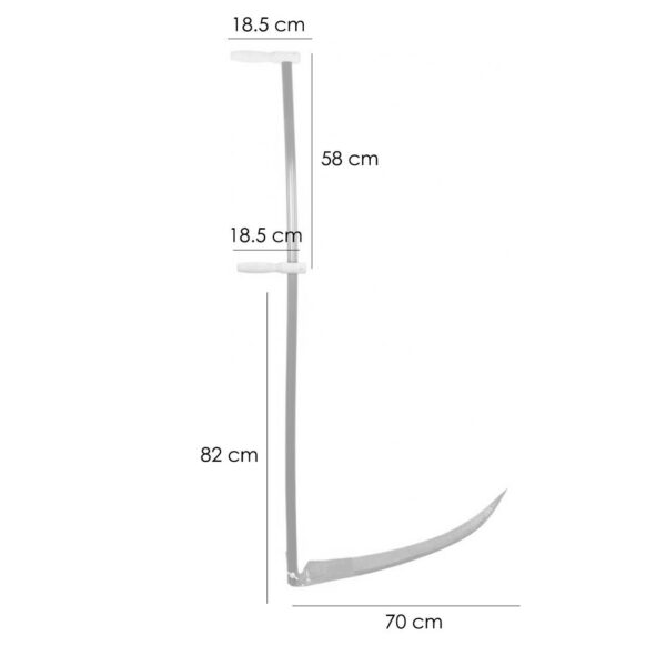 Coasa cu coada metalica, 700 mm - imagine 5
