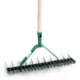 Grebla pentru aerarea solului, coada lemn, 11/21 dinti, 38 cm - imagine 2