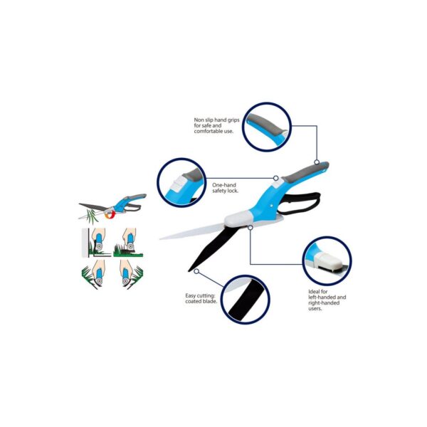 Foarfeca taiat iarba, gazon, rotativa, 360 grade, 40 cm, Aquacraft - imagine 3
