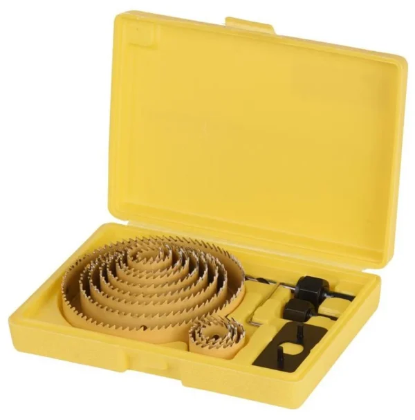 Freze circulare bi-metal, pentru rigips, lemn, set 16 buc, 19-127 mm, Strend Pro - imagine 2