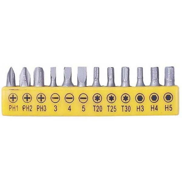 Surubelnita electrica, 3.6 V, Li-ion, 12 varfuri, biti, Strend Pro  - imagine 5