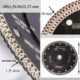 Disc diamantat turbo subtire, placi ceramice, taiere umeda si uscata, 180 mm/22.23 mm, Richmann Exclusive - imagine 2