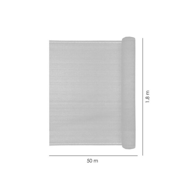 Plasa de umbrire, HDPE, 140 g/mp, grad de umbrire 85%, verde, 50x1.8 m - imagine 9