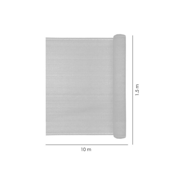 Plasa de umbrire, HDPE, 230 g/mp, grad de umbrire 95%, verde, 10x1.5 m  - imagine 9