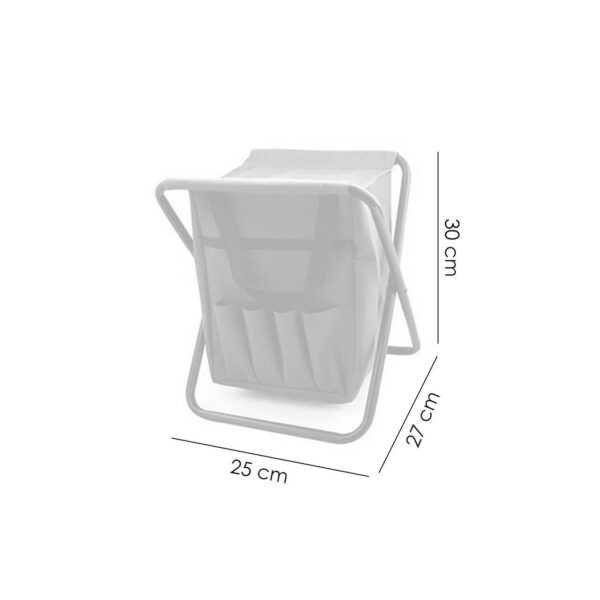 Scaun mini pliabil, gradina, camping, pescuit, cu geanta, verde, max 80 kg, 25x27x32 cm  - imagine 3