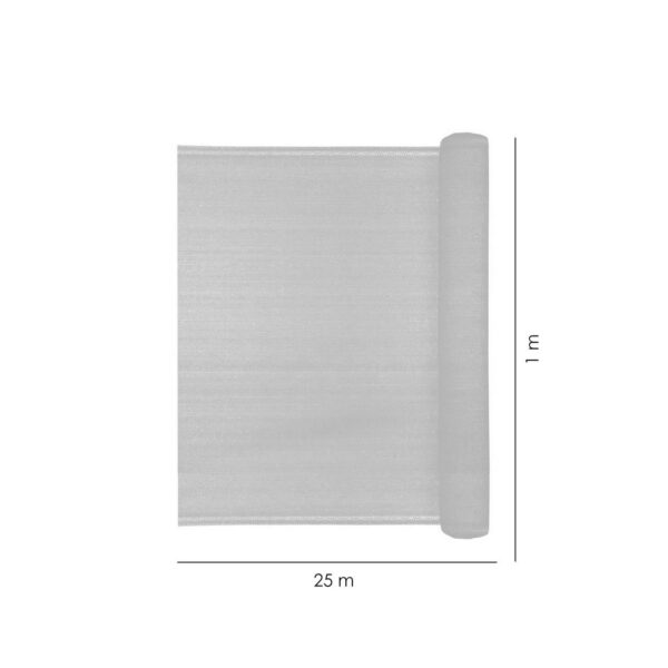 Plasa de umbrire, HDPE, 140 g/mp, grad de umbrire 85%, verde, 25x1 m - imagine 9