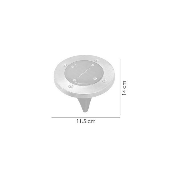 Lampa solara pentru gradina, LED, set 2 buc, 11.5x14 cm, Gruid - imagine 6