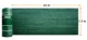 Plasa de umbrire, HDPE, 230 g/mp, grad de umbrire 95%, verde, 25x1.5 m  - imagine 10