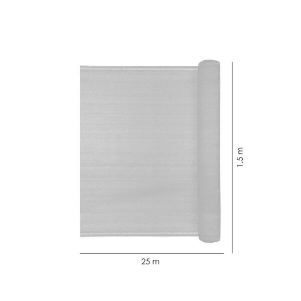 Plasa de umbrire, HDPE, 230 g/mp, grad de umbrire 95%, verde, 25x1.5 m  - imagine 6