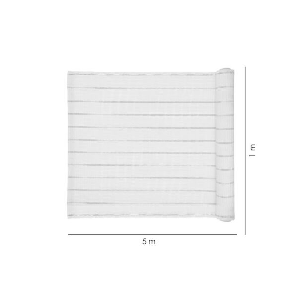 Paravan pentru balcon, terasa, gard, bej, 185 g/m2, UV, 5x1 m - imagine 7