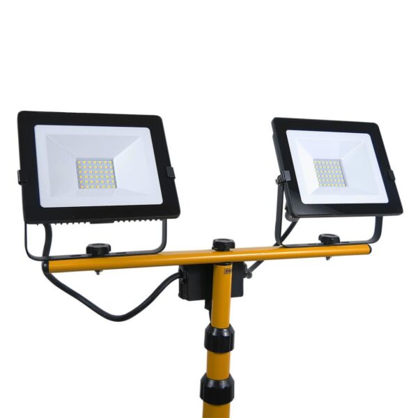 Proiector lucru, LED SMD, cu trepied, 2x30 W, 2x2400 lm, IP65, Strend Pro - imagine 3