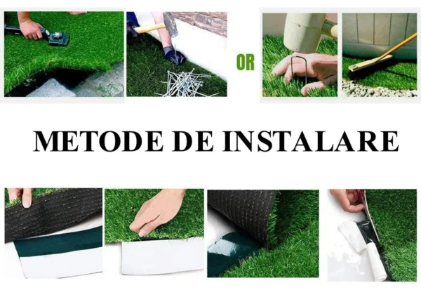 Gazon/Iarba artificiala, verde, inaltime fir 7 mm, 5x2 m - imagine 10