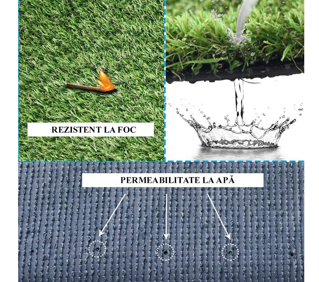 Gazon/Iarba artificiala, verde, inaltime fir 7 mm, 5x2 m 3 Gazon/Iarba artificiala, verde, inaltime fir 7 mm, 5x2 m