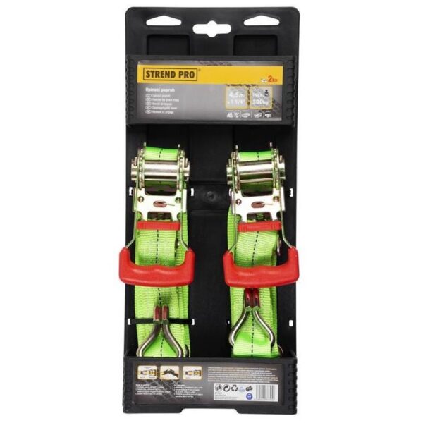 Chinga ancorare, 30 mm x 4.5 m, set 2 buc, max 400 kg, Strend Pro - imagine 2