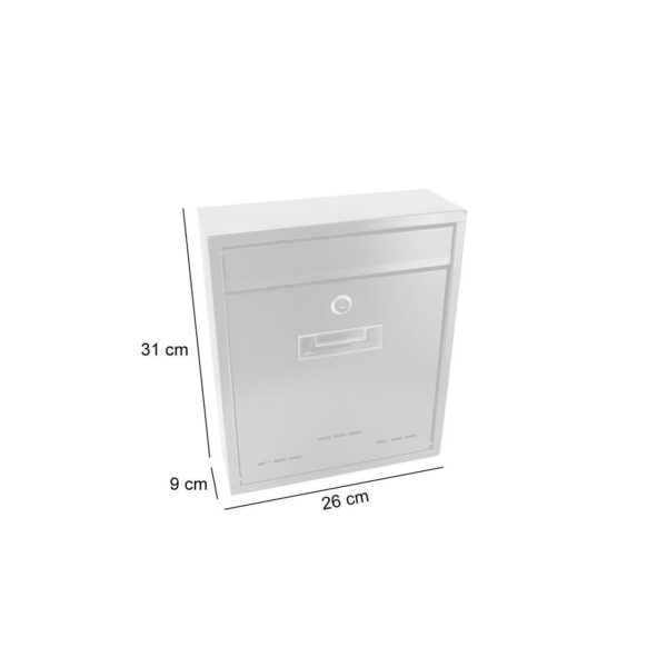 Cutie postala, maro, 26x9x31 cm, Flatblock - imagine 2