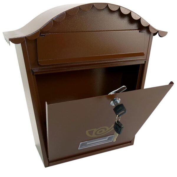 Cutie postala, maro, 36.5x13.5x36.5 cm, Napoleon - imagine 2