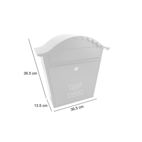 Cutie postala, maro, 36.5x13.5x36.5 cm, Napoleon - imagine 3