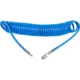 Furtun aer/presiune, spiralat, PU, albastru, 8x5 mm, 10 bar, 10 m, Richmann - imagine 5