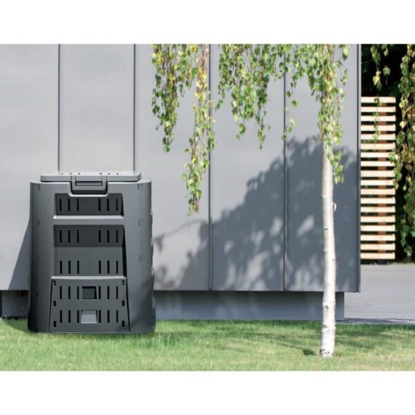 Compostor de gradina, 220 L, negru, Compogreen - imagine 3