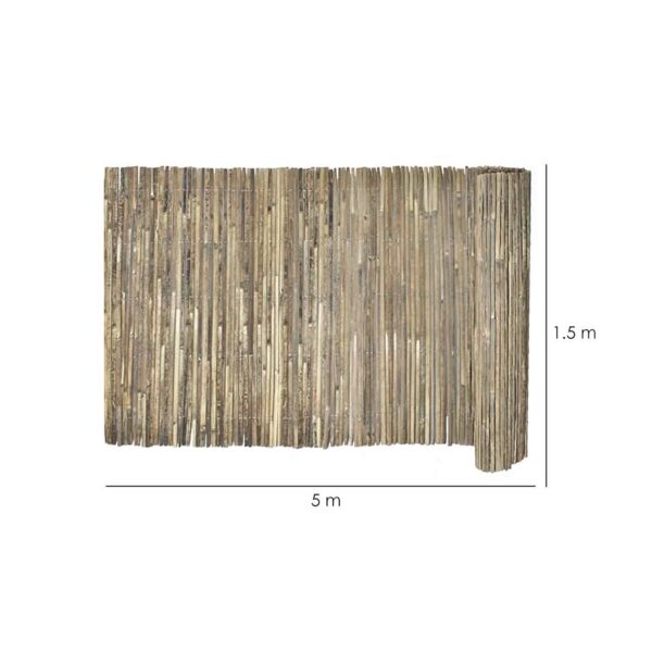 Gard/paravan din bambus natural, 5x1.5 m - imagine 4