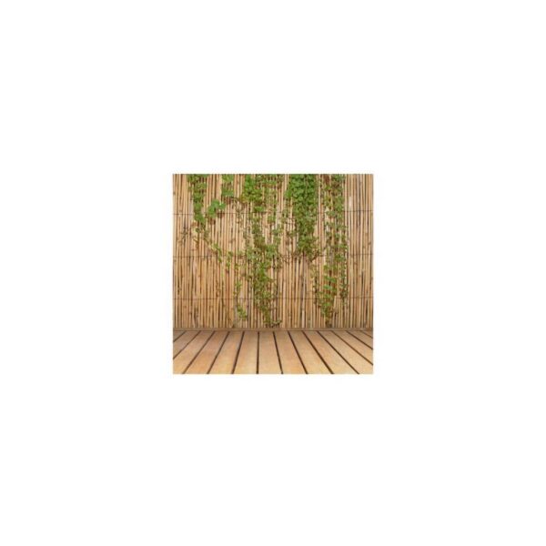 Gard/paravan din bambus natural, 5x1.5 m, sarma zincata - imagine 5