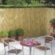 Gard/paravan din bambus natural, 5x1.5 m, sarma zincata - imagine 4