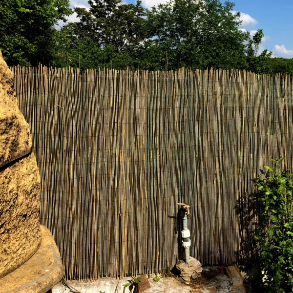 Gard/paravan din trestie, 5x2 m - imagine 12