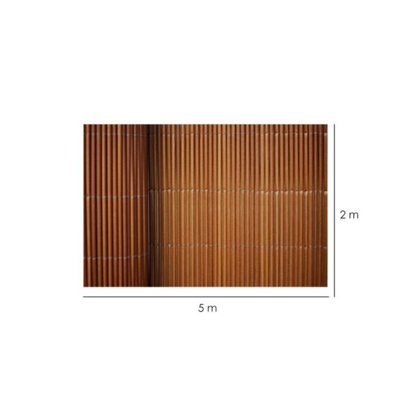 Gard gradina/paravan din rachita naturala, 5x2 m - imagine 12