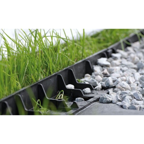 Bordura pentru gazon, plastic, 24 cuie tip harpon, 4.8 m - imagine 3