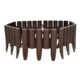 Palisada/bordura pentru gradina, maro, set 8 buc, 27x24 cm, 2.16 m - imagine 6