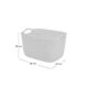 Cos rufe, 2 manere, alb, 19 L, 40x30x23 cm, Curver - imagine 2