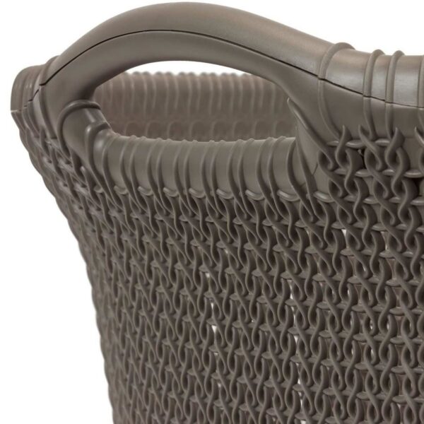 Cos rufe, 2 manere, gri inchis, 40 L, 60x27x39 cm, Curver - imagine 2
