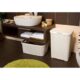 Cos rufe, 2 manere, capac, crem, 60 L, 44x34x61 cm, Curver - imagine 4