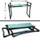 Scaun pliabil gradina, camping, pescuit, verde, max 150 kg, 60x30x50 cm - imagine 10