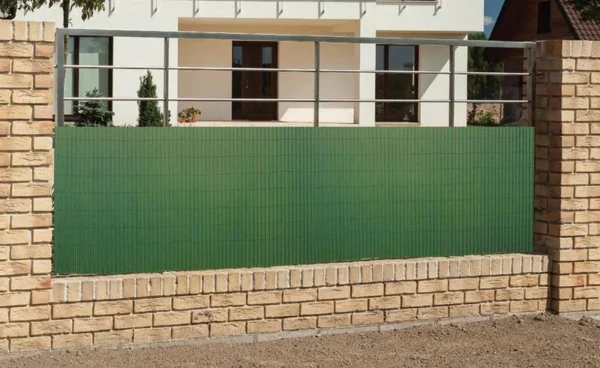 Paravan pentru balcon, terasa, gard PVC, verde, 1300 g/m2, UV, 3x2 m - imagine 6