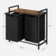 Dulap baie, Leobert, placa MDF, 2 rafturi, maro, 73x33x72 cm - imagine 7