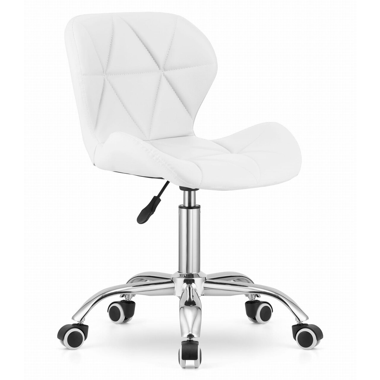 226829602_big.jpg Scaun de birou, Artool, Avola, rotativ, piele ecologica, alb, 53.5x55.5x73.5-84.5 cm - imagine 1