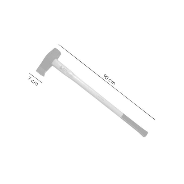 Topor pentru despicat, baros, coada lemn, 3 kg, 7x90 cm, Hickory, Strend Pro - imagine 4
