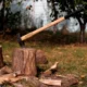Topor pentru despicat, baros, coada lemn, 3 kg, 7x90 cm, Hickory, Strend Pro - imagine 5