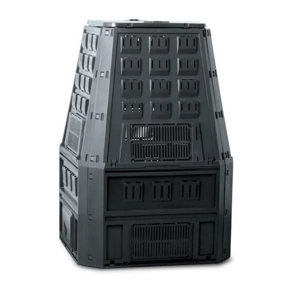 Compostor de gradina, 850 L, negru, Evogreen - imagine 1