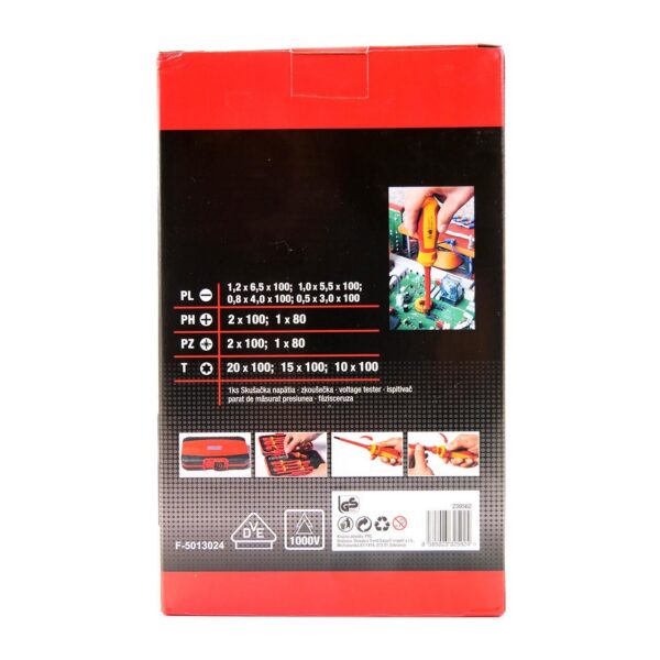 Trusa surubelnite electrician 1000 V, set 12 piese, Strend Pro - imagine 3
