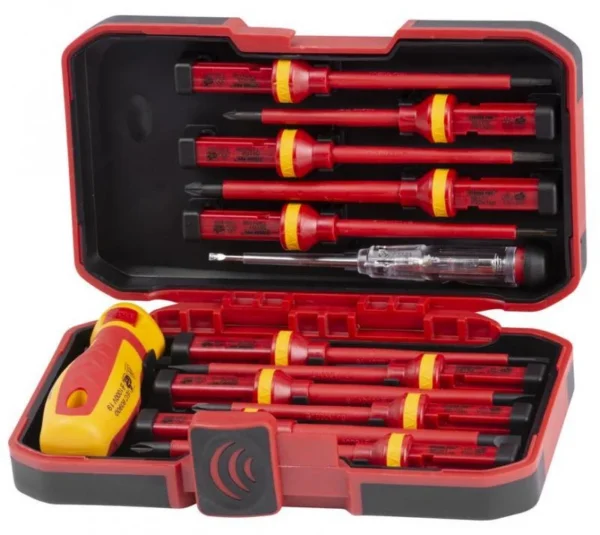 Trusa surubelnite electrician 1000 V, set 12 piese, Strend Pro - imagine 4