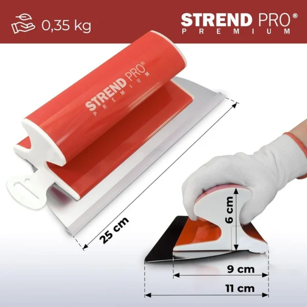 Gletiera profesionala, inox, 25 cm x 0.3 mm, Strend Pro - imagine 4