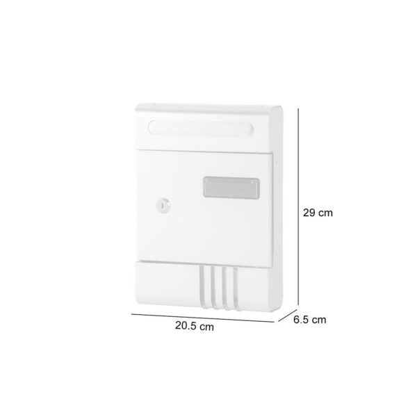 Cutie postala, aluminiu anodizat, 290x205x65 mm - imagine 2