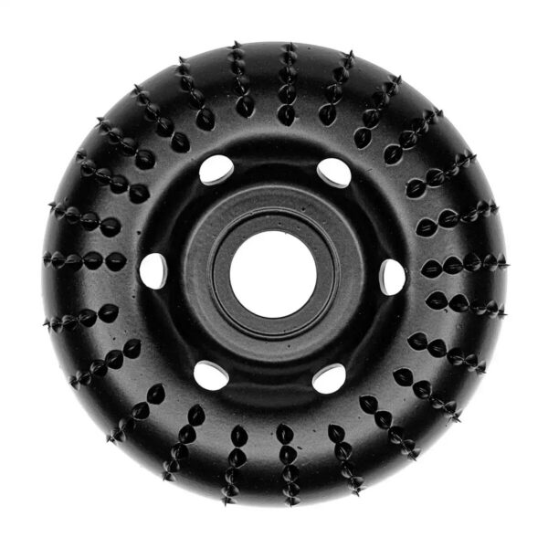 Disc circular slefuit, modelat, raspel, pentru lemn, plastic, cauciuc, beton celular, radial, convex, 120x22.2 mm, Dedra - imagine 1