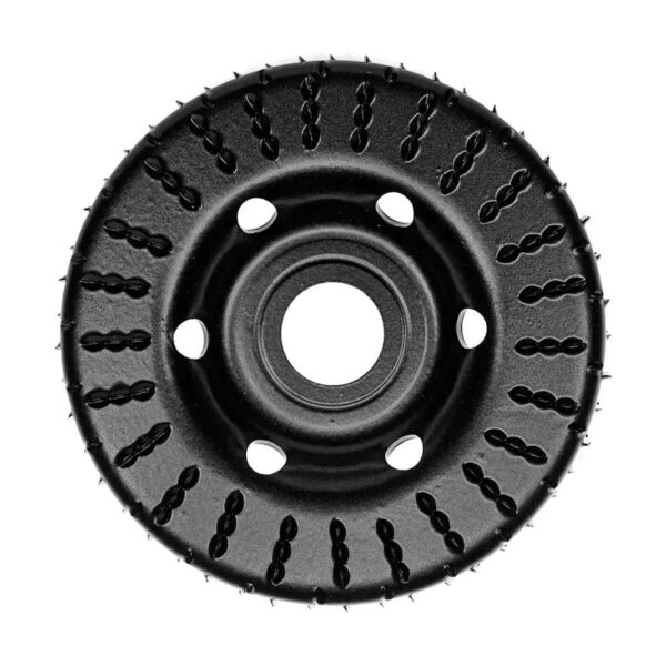 Disc circular slefuit, modelat, raspel, pentru lemn, plastic, cauciuc, beton celular, gradatie I, 120x22.2 mm, Dedra - imagine 1